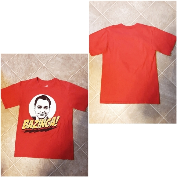 Big Bang Theory Graphic T Shirt Red Sz. S - Picture 5 of 5